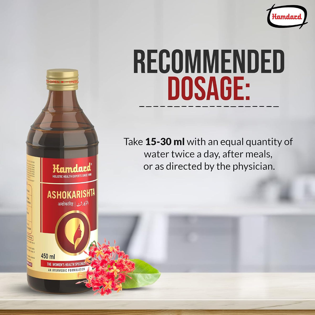 Hamdard ASHOKARISHTA Women Specialist Tonic- 450 ML-Pack of (1)