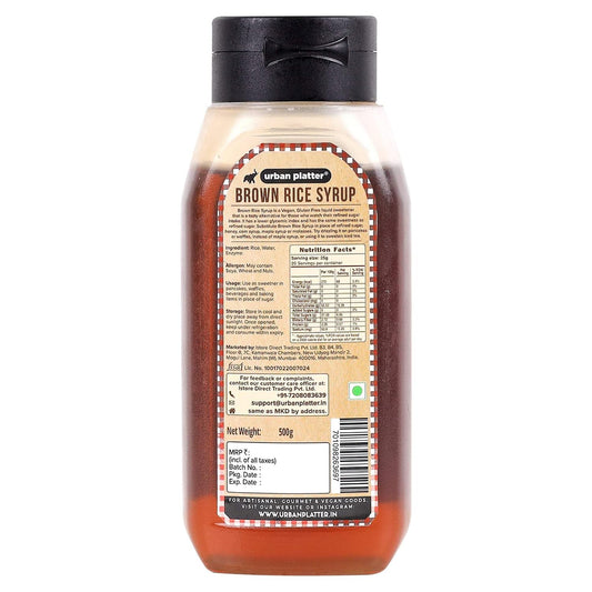 urban platter Organic Brown Rice Syrup, 500g