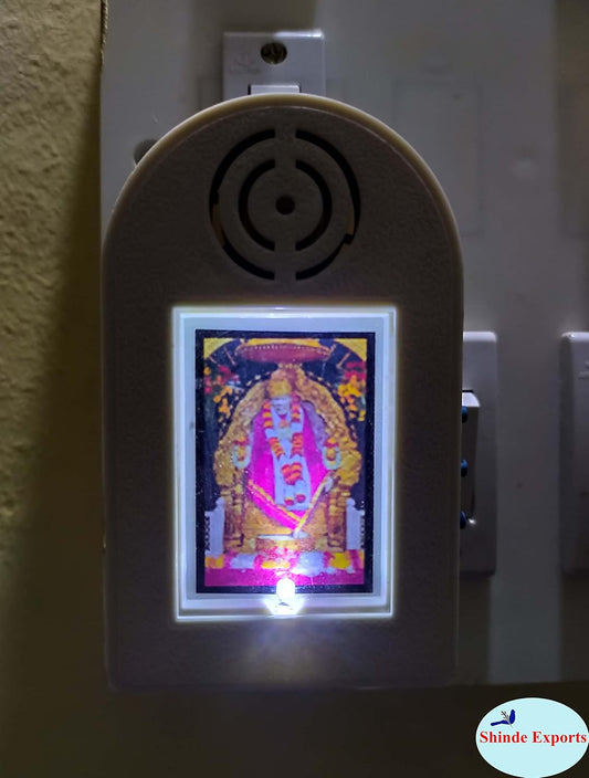 SHINDE EXPORTS Shirdi Saibaba mantra chanting machine box with 21 mantras for meditation pooja worship (DESIGN 12)