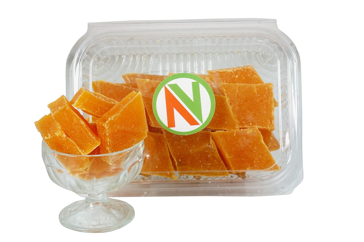 NatureVit Mango Katli 1.5Kg | Khatta Meetha Aam Papad Candy | Traditional Indian Snack | Sweet & Tangy Mango Fruit Bar
