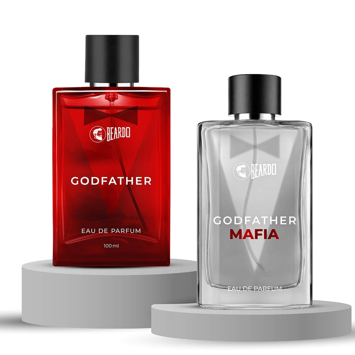 Beardo Godfather & Godfather Mafia Perfume Combo for Men (100ml Each) | Set of 2 Premium Long Lasting Fragrances | Luxury Eau De Parfum Gift Set for Men | Boyfriend | Brother Husband