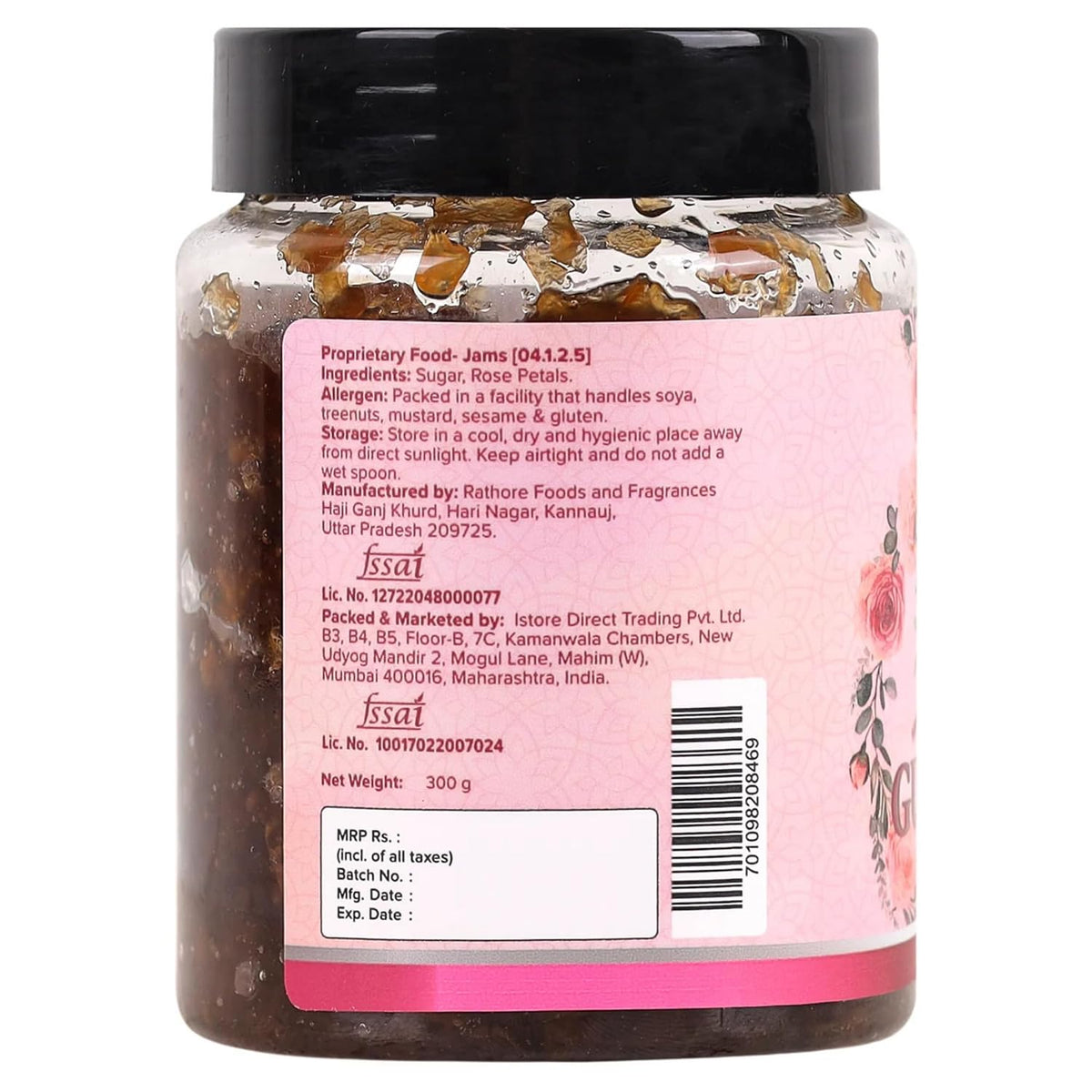 Urban Platter Natural Himalayan Gulkand Rose Petal Jam, 300 g