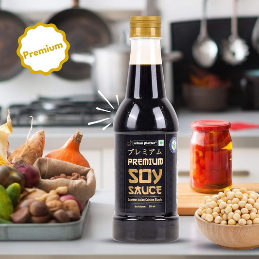 Urban Platter Premium Soy Sauce, 500ml (Naturally Brewed | Umami | Suitable for Stir Fry | Asian Cuisine)