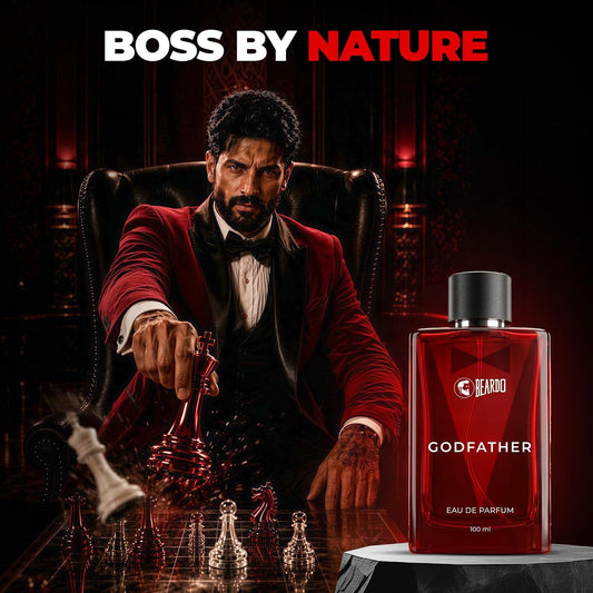 Beardo Godfather Eau De Parfum | Aromatic, Spicy Perfume For Men Long Lasting | Date Night Fragrance, Body Spray For Men, 100Mlx2 | Gift for men | Gift For Friends
