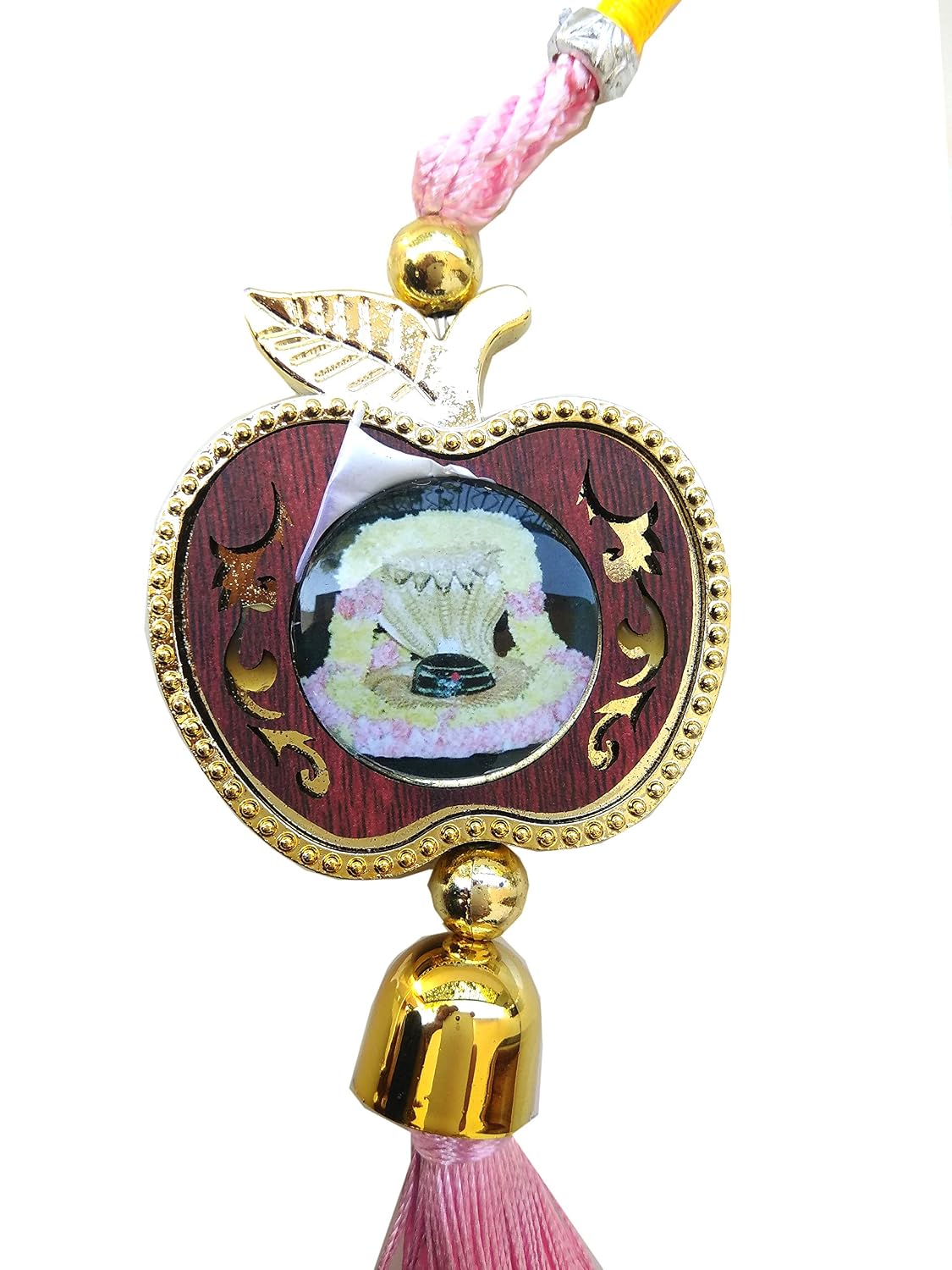 SHINDE EXPORTS Lord Mahadev Multicolor Car Hanging (Gold Apple Design)