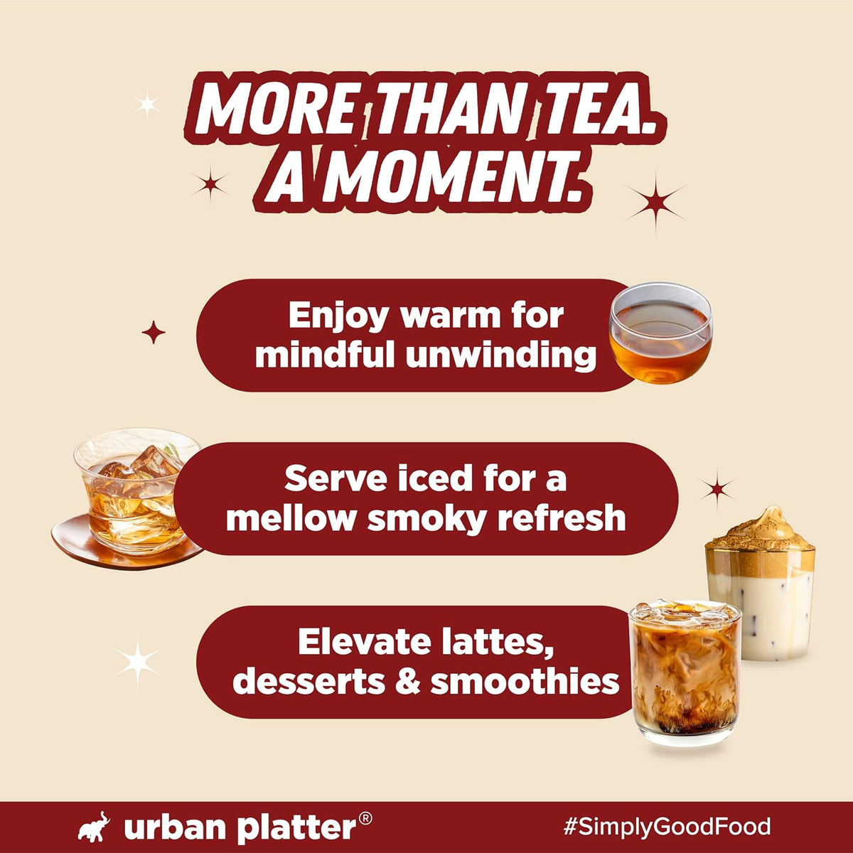 Urban Platter Japanese Hojicha Green Tea, 20g, (Low Caffeine, Roasted Green tea, Coarsely Ground for the perfect brew.)