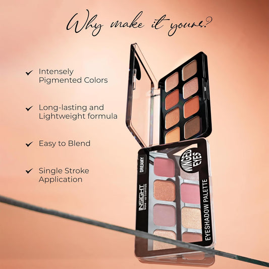 Insight Cosmetics Winged Eyes Eyeshadow Palette, MK06-DRAMATIC (Pack of 2)