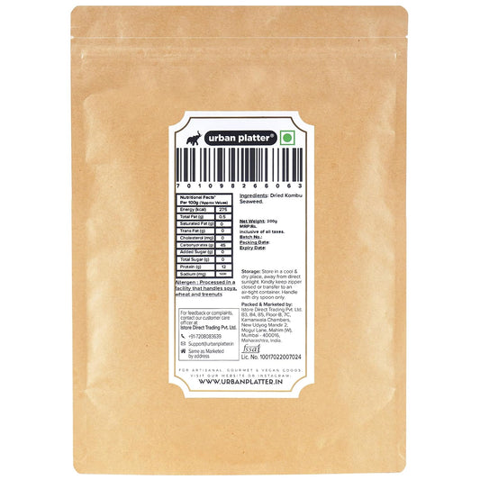 Urban Platter Dried Kombu Strips, 200g