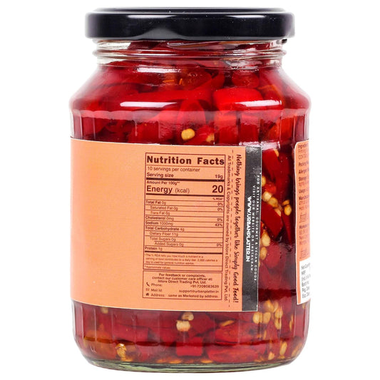 Urban Platter Sliced Red Paprika, 350g (Versatile, Tangy and Spicy Flavor Boost)