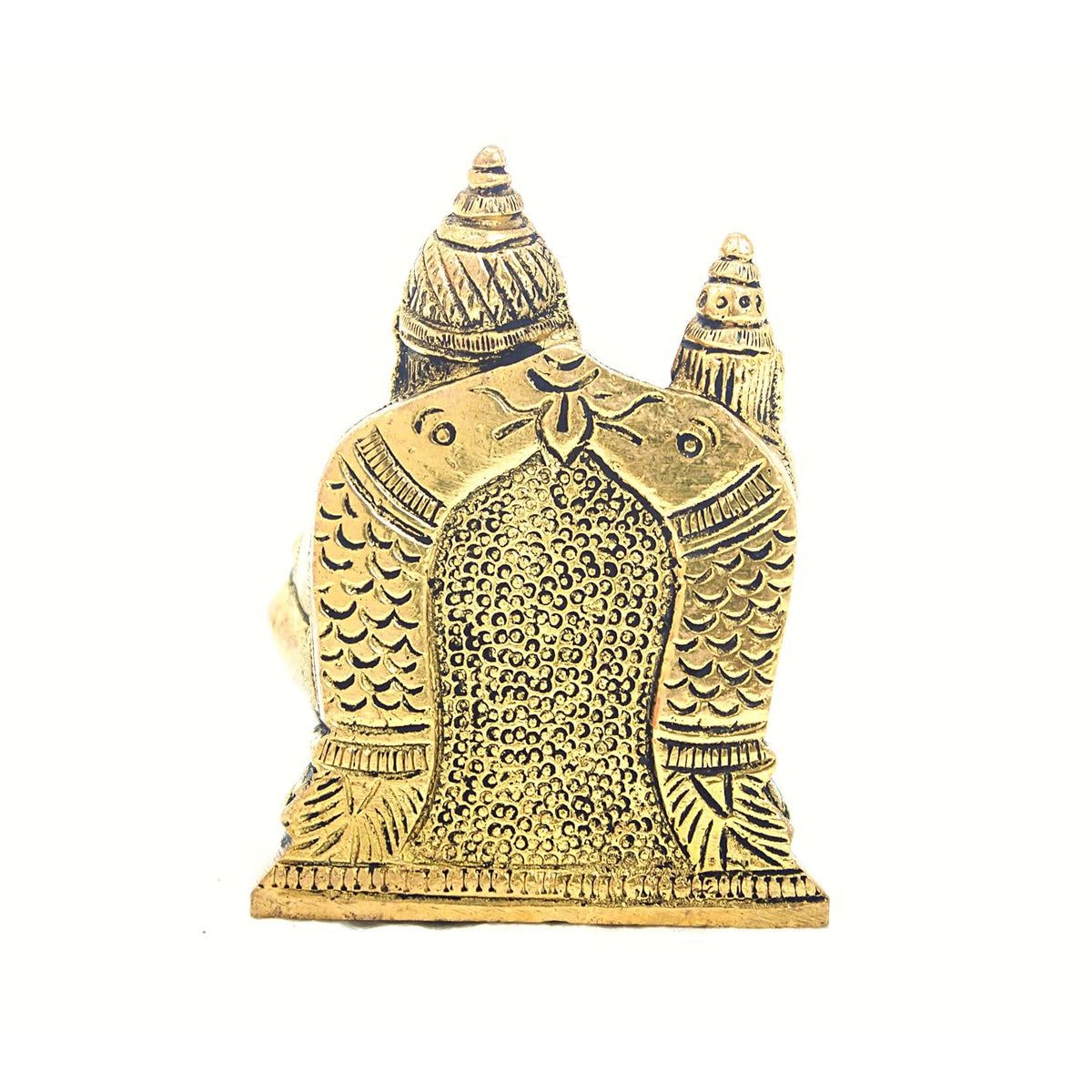 Aalayam Selveer Kuber Lakshmi Idol | Kuber Laxmi Murti | Lakshmi Kubera Statue Brass Height 7.6cm Gold Colour 1 Piece