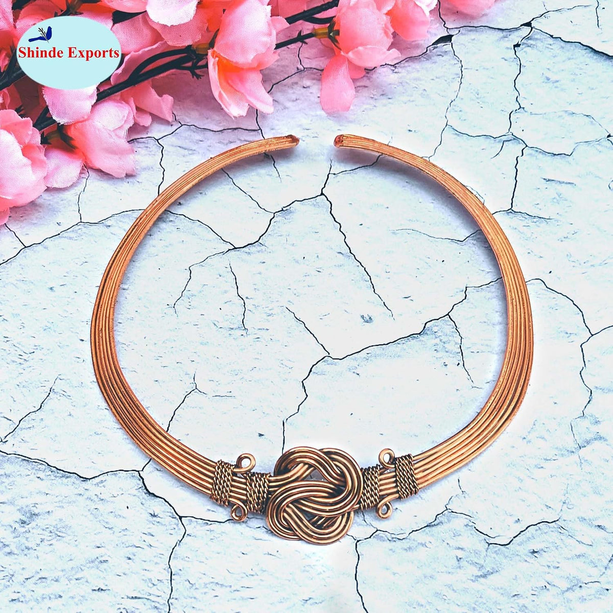 SHINDE EXPORTS pure copper Hasli necklace jewellery choker for women