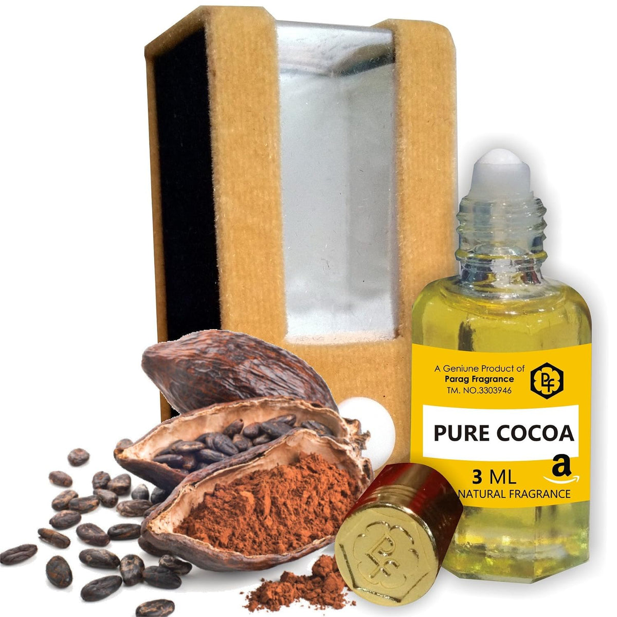 Parag Fragrances Pure Series Kasturi Purest Attar - 3 Ml (COCOA/CHOCOLATE ATTAR)