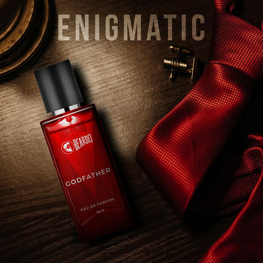 BEARDO Godfather Solid Perfume 10G & Godfather Perfume 50Ml - Set Of 2 For Men | Strong & Long Lasting Fragrance | For Date Night | Ideal For Daily Use, Elegant Scent Experience
