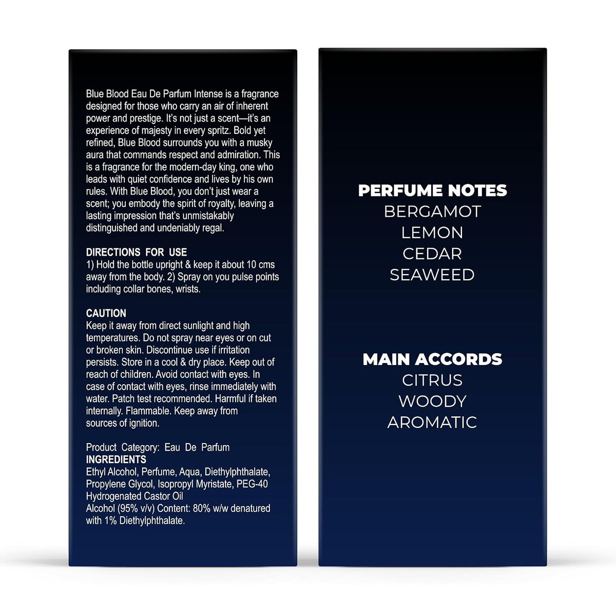 BEARDO Blue Blood Premium Perfume for Men 30 ml | Eau De Parfum Intense, Aromatic, Aquatic Premium Scent | Perfume for Men Long Lasting Smell | Premium Gift For Man | Perfume For Man