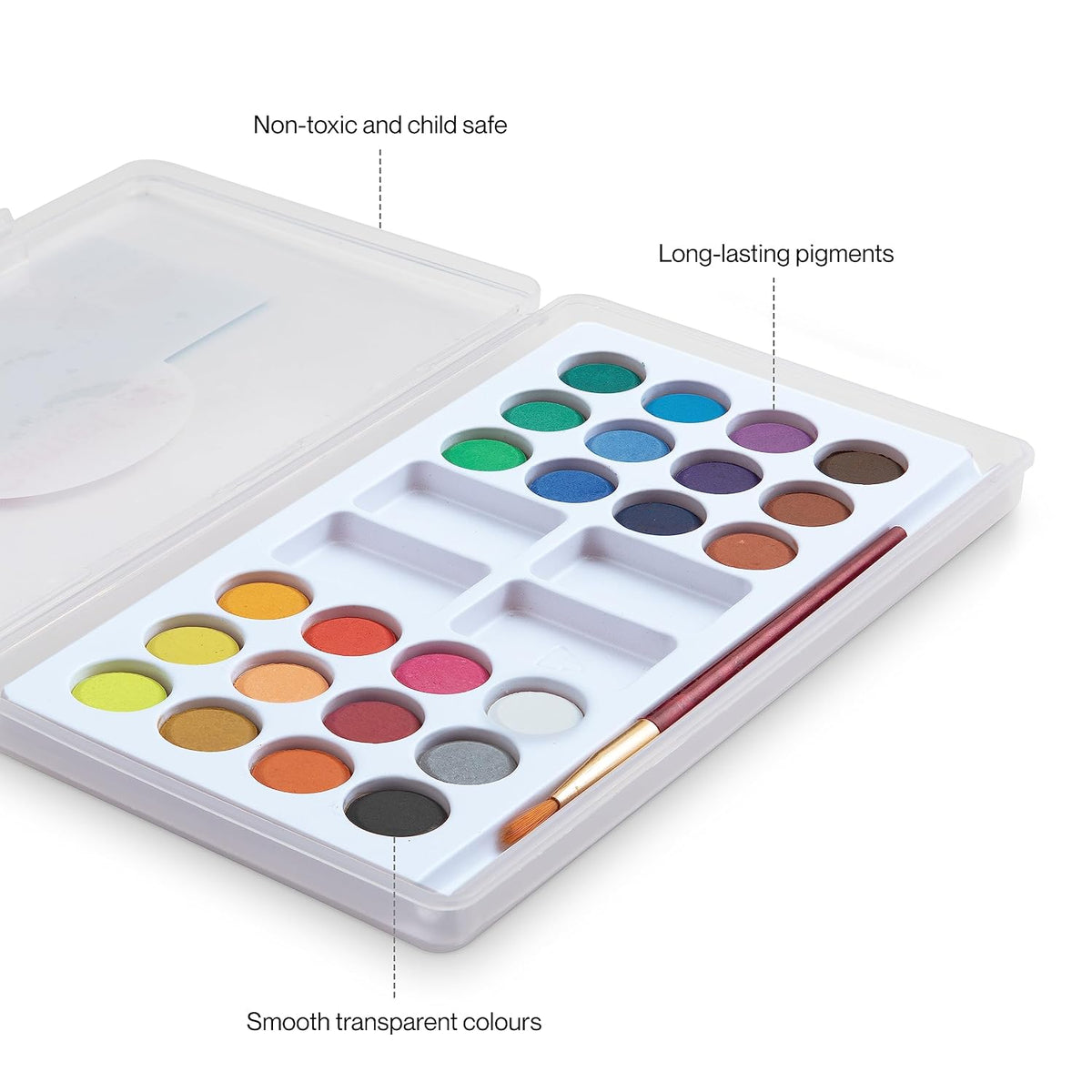 Camel Camlin Kokuyo 3739515 Student Water Color Cakes - 24 Shades