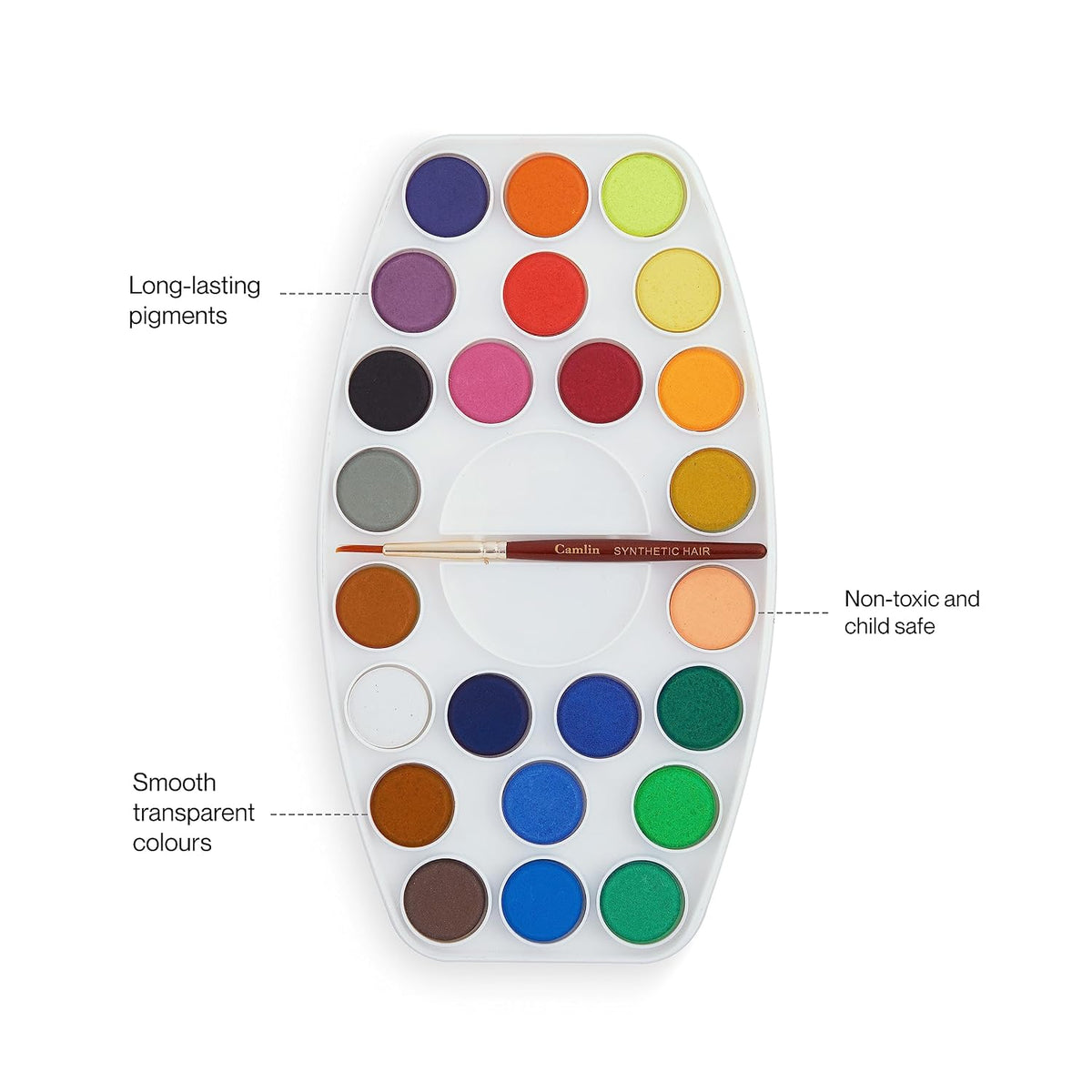 Camel Student 24-Shade Water Color Paint Cake Set