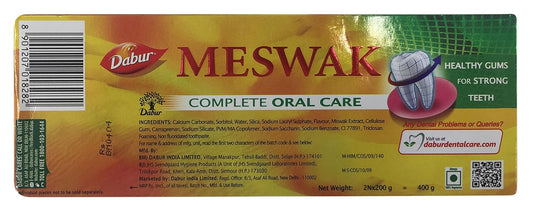 Dabur Meswak Toothpaste - Complete Oral Care, 400g Combo Pack