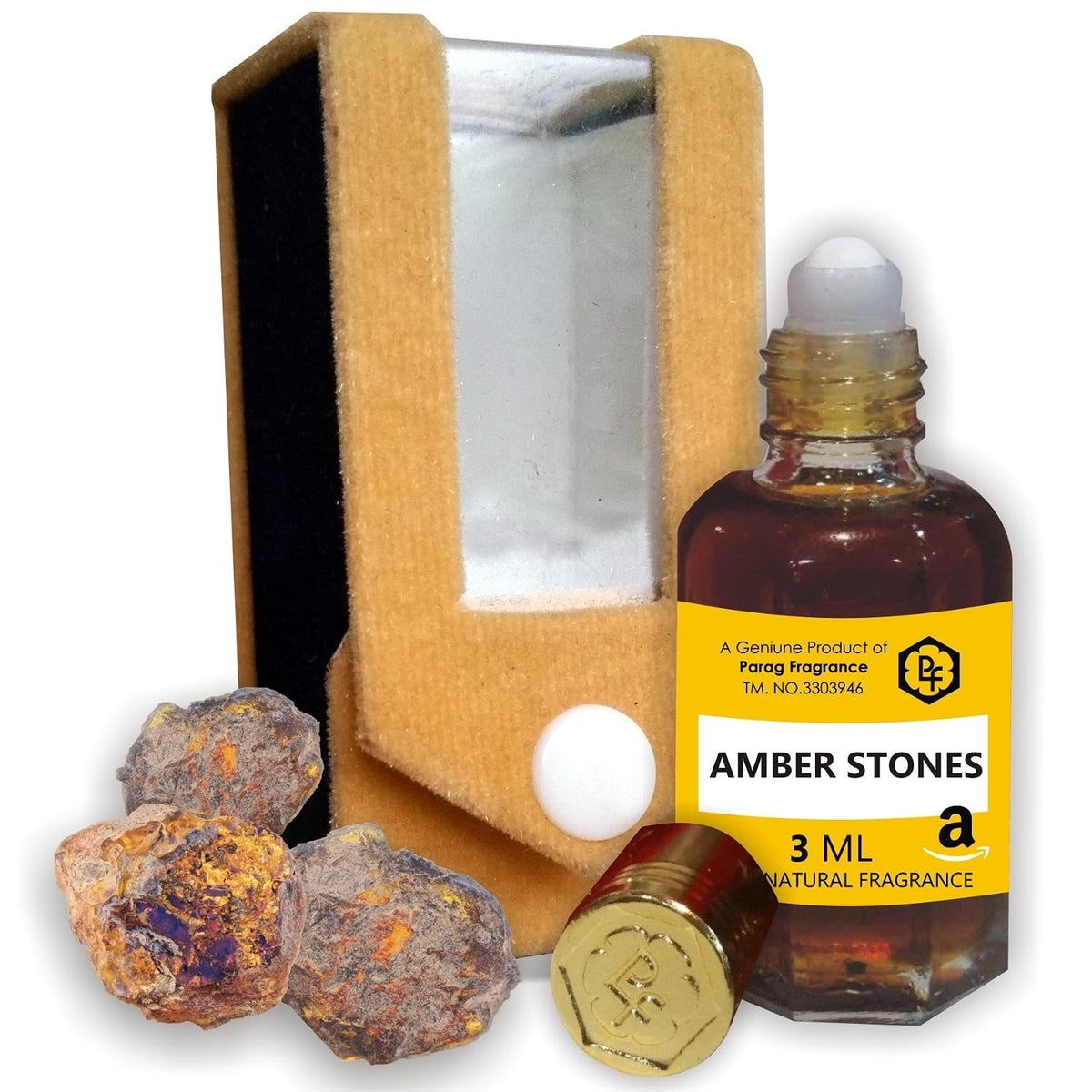 Parag Fragrances Pure Series Kasturi Purest Liquid Attar For Unisex, 3ml (Amber Attar)