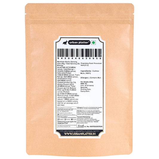 Urban Platter Cashew Flour, 500g (Finely Ground | Cashew Powder | Ideal for Baking, Gravies | Additive Free)