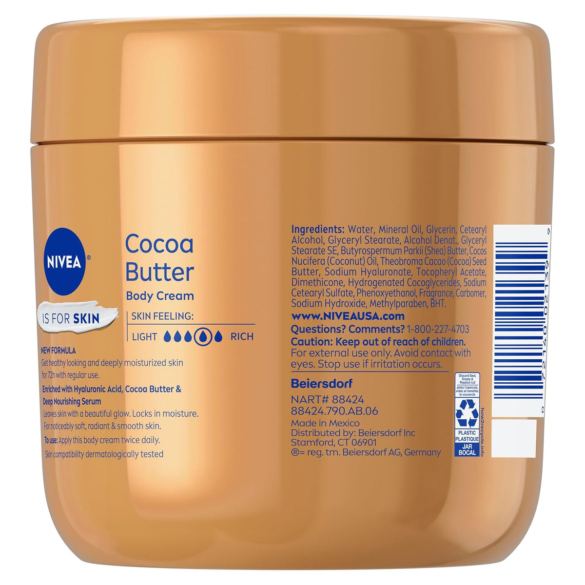NIVEA Cocoa Butter Body Cream with Deep Nourishing Serum