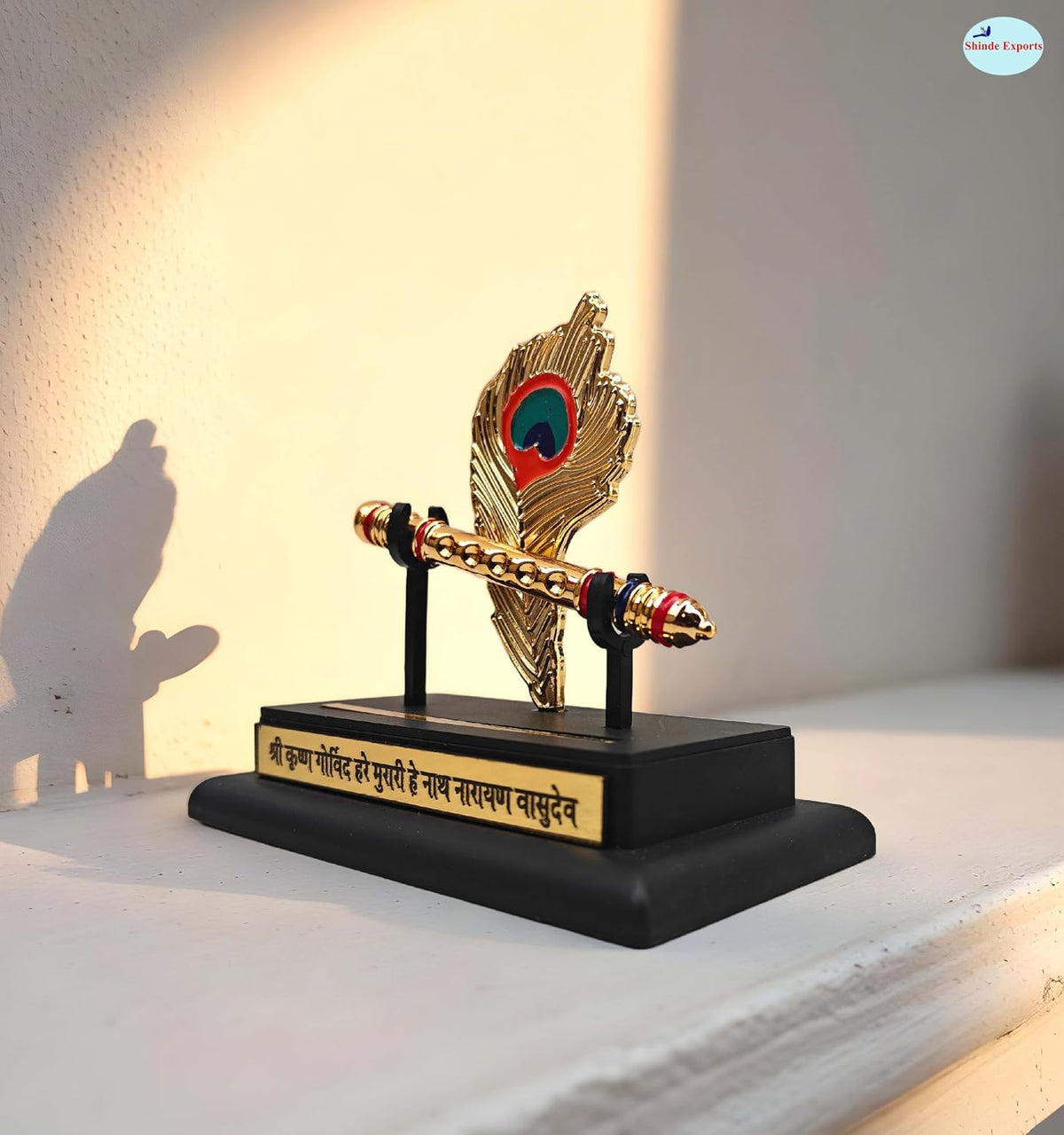 SHINDE EXPORTS Religious Plastic car Dashboard Idols Accessories Stand venkateshwara Shiva tirupati Balaji, Ganesha for Decoration Items Symbol (Flute Stand)