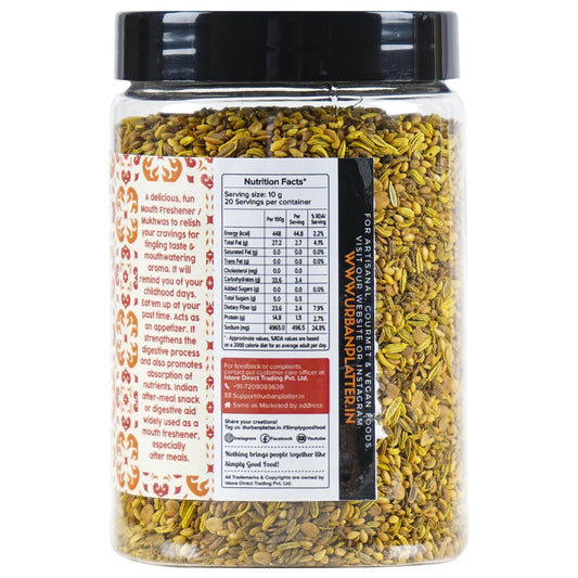 Urban Platter Traditional Gujarati Tangy Mukhwas, 200 Grams (Mouth Freshener | Digestive | After-Meal Snack | Rich in Fibre)