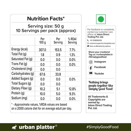 Urban Platter Jowar Rava, 500g (Naturally Gluten-free | Source of Protein & Fibre | A Smart Swap for Regular Sooji | Perfect for Upma, Khichdi, Porridge, Halwa & More)