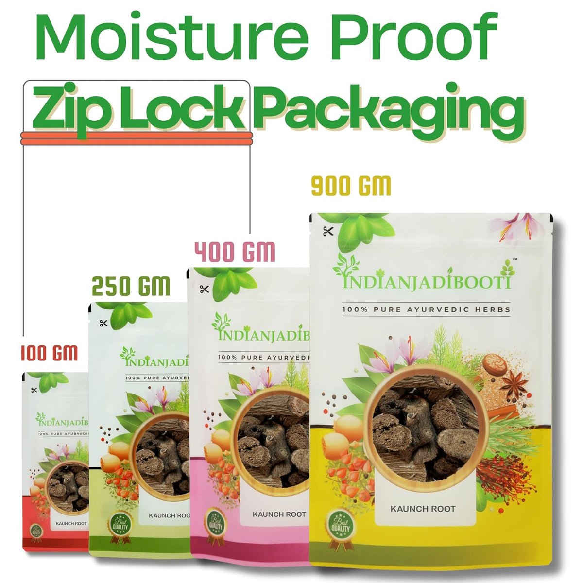 IndianJadiBooti Kaunch Root (250g Pack Of 2) | Mucuna Pruriens Root | Kaunch Ki Jad | Raw Ayurvedic Herb for Strength, Vitality & Nourishing Support | Velvet Bean | Dried & Cleaned
