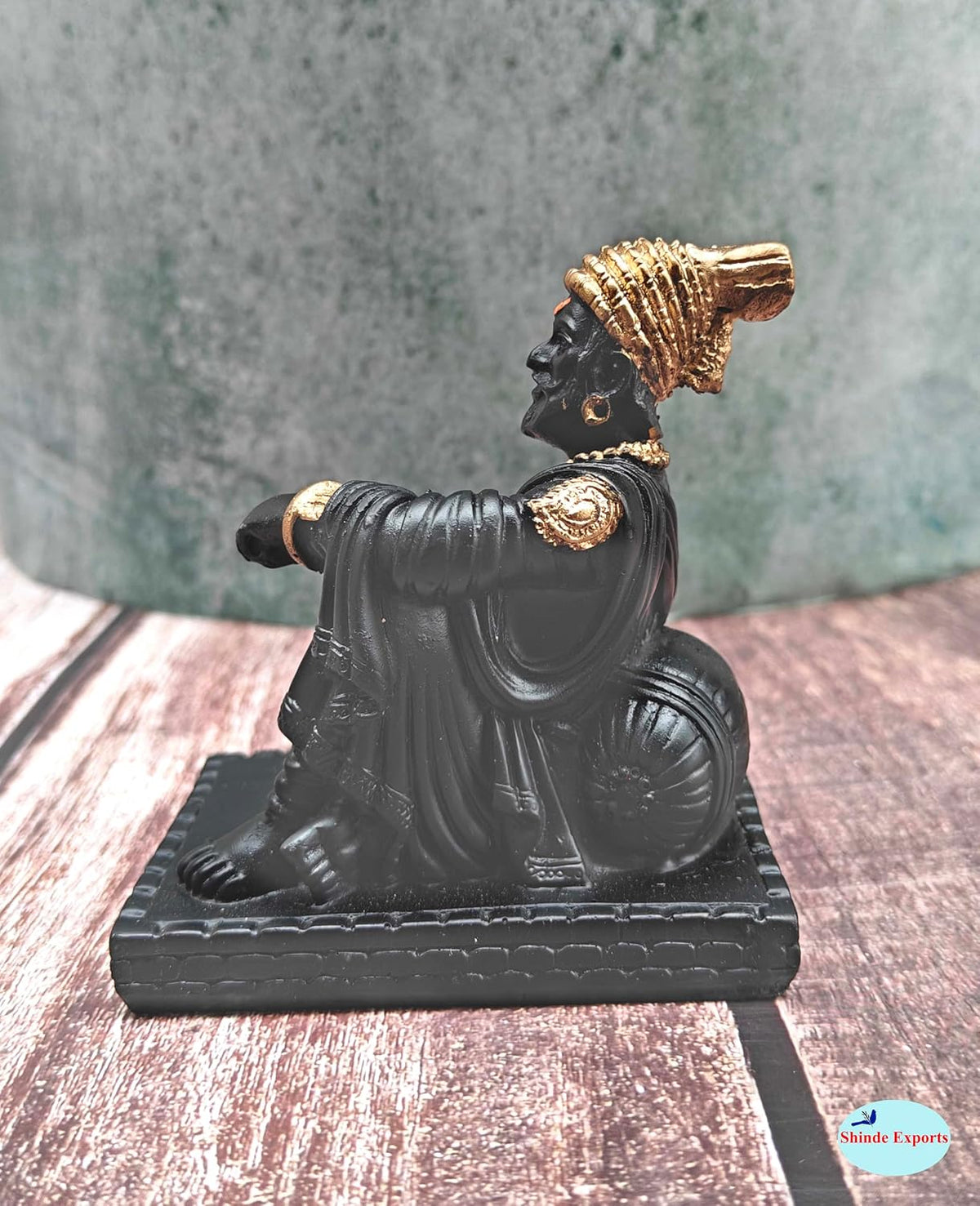 SHINDE EXPORTS chatrapati Shivaji maharaj Idol Statue for Home Gift car Dashboard
