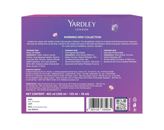 Yardley London Morning Dew Collection Gift Pack
