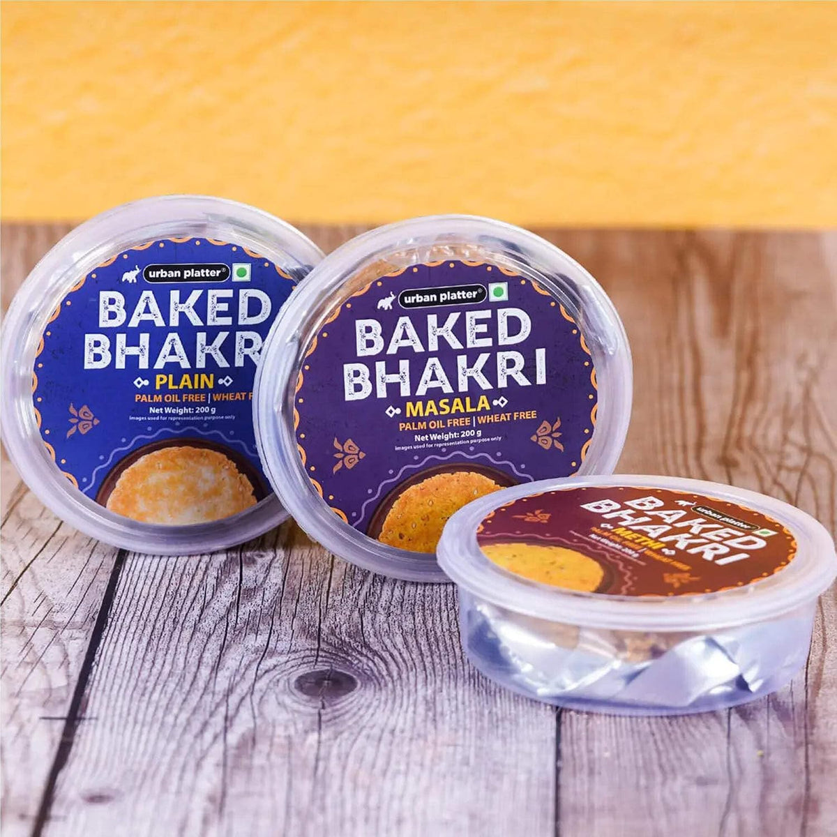 Urban Platter Baked Masala Bhakri, 200g (Wheat Free, Traditional Gujarati Snack)