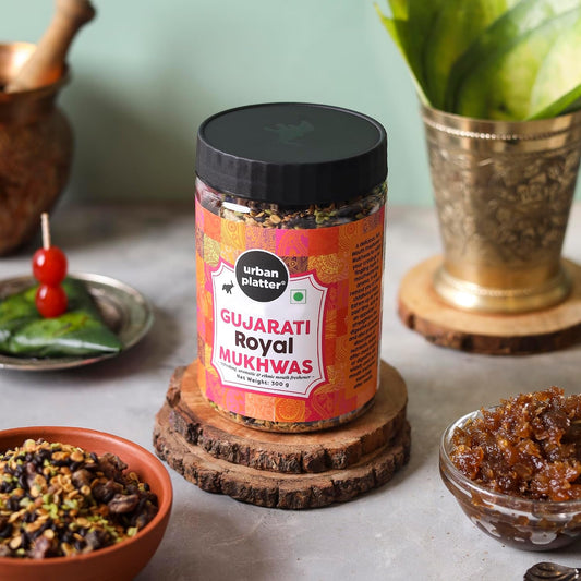 Urban Platter Traditional Gujarati Royal Mukhwas, 300g (Mouth Freshener | Digestive | After-Meal Snack | Rich in Fibre)