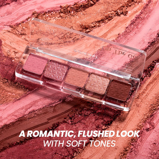 INSIGHT On The Go Eyeshadow Palette - Rosaline | Highly Pigmented | Silky Smooth | Crease-Free Blending | Shimmer & Matte Shades | Travel-Friendly (10g)
