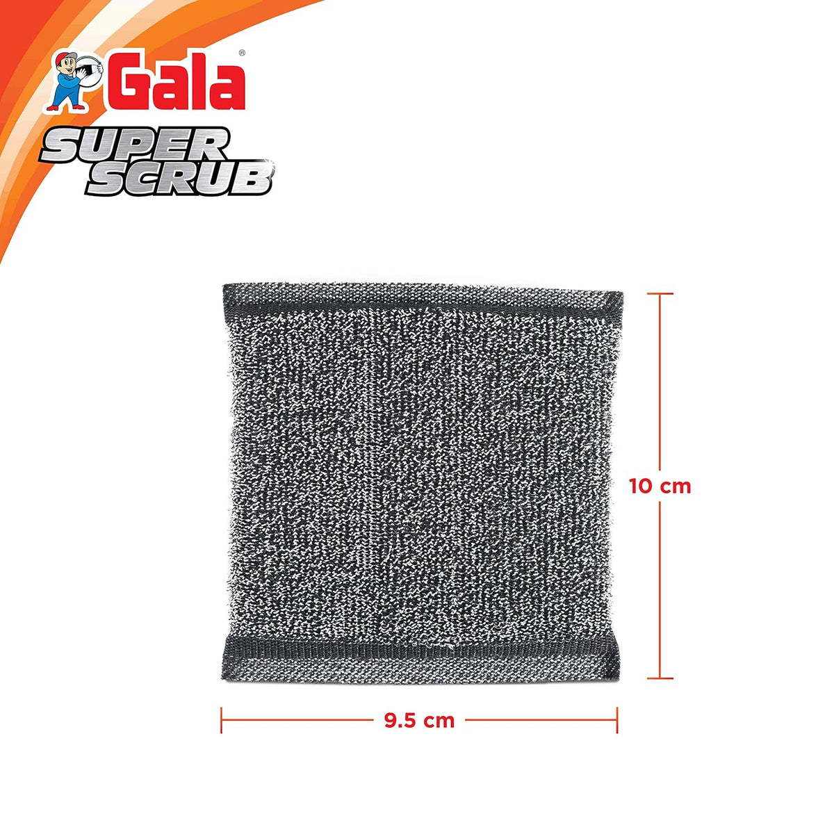 Gala Super Scrub Set (Black, 1 Piece)