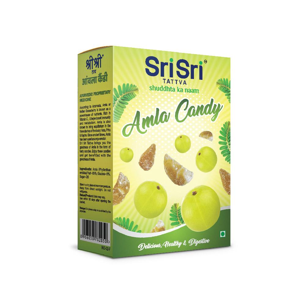 Sri Sri Tattva Amla Candy - Plain Flavoured - Delicious Healthy & Digestive, 400 g