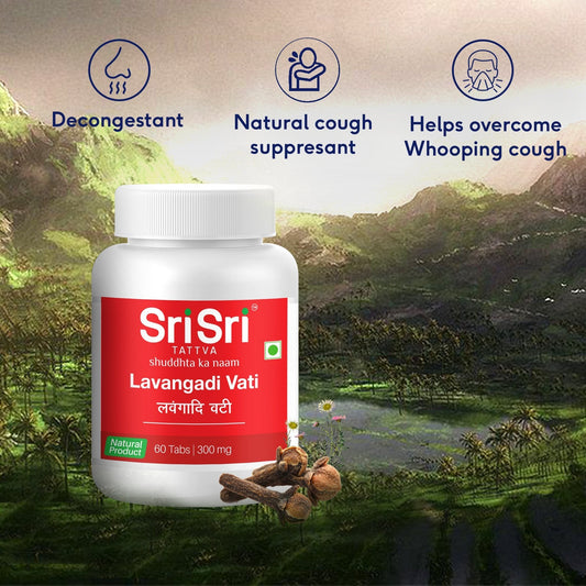 Sri Sri Tattva Lavangadi Vati - Respiratory Conditions, 60 Tabs | 300 mg