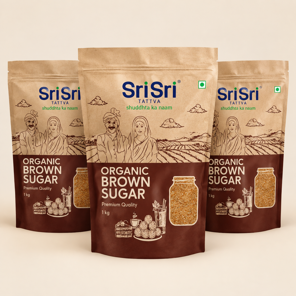 Sri Sri Tattva Organic Brown Sugar, 1 kg