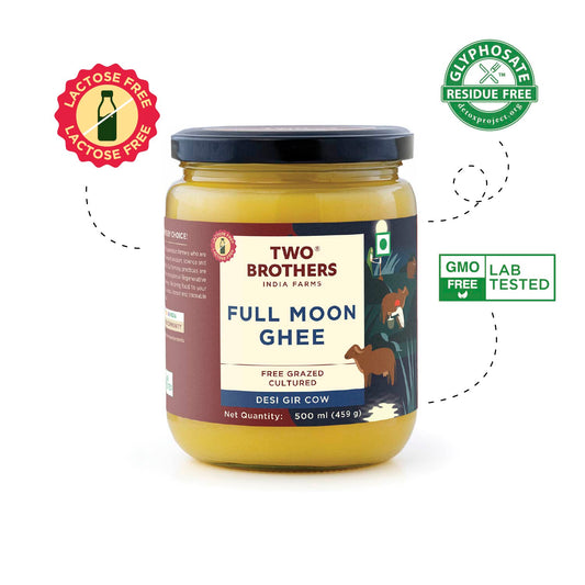 Two Brothers Organic Farms Full Moon Cultured Ghee, Desi Gir Cow