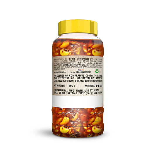 Sri Sri Tattva Garlic Pickle, 500 g