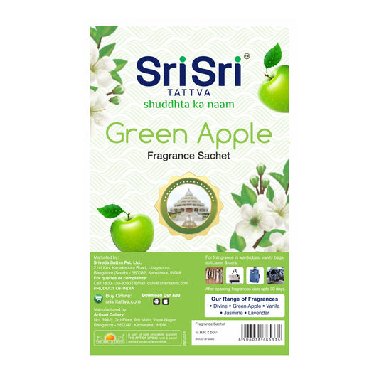 Sri Sri Tattva Fragrance Sachet - Green Apple