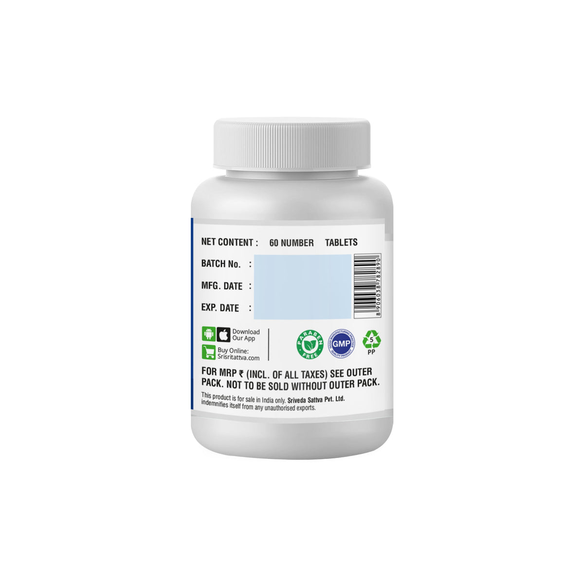 Sri Sri Tattva Mehantaka Vati | Supports Metabolic Balance | 60 Tabs, 1000 mg