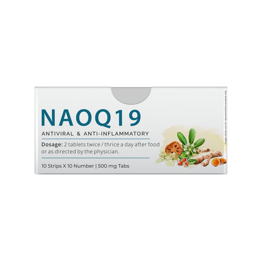 Sri Sri Tattva NAOQ19 - Anti Viral | Immunity Booster | Treatment for Mild to Moderate Cases of Infection | Respiratory care, Sore throat, Headache | 500 mg