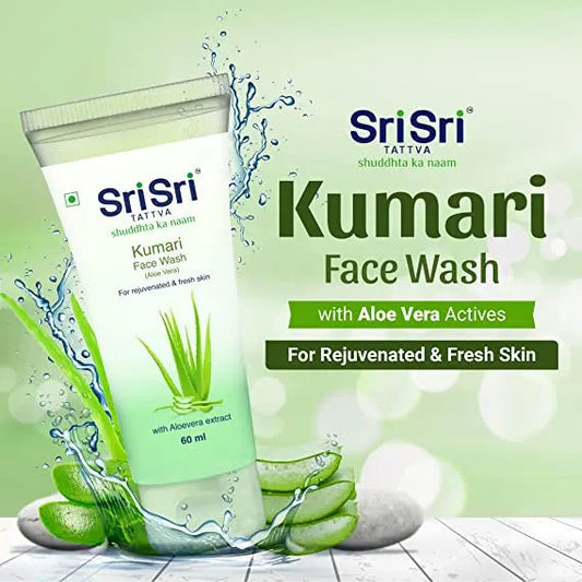 Sri Sri Tattva Kumari Face Wash - For Rejuvenated & Fresh Skin, 60 ml