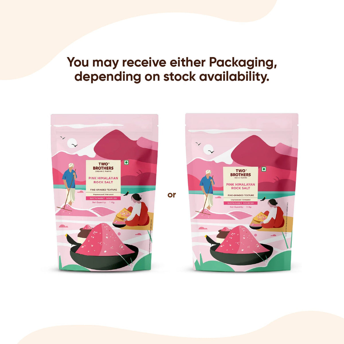 Two Brothers Organic Farms Pink Himalayan Rock Salt