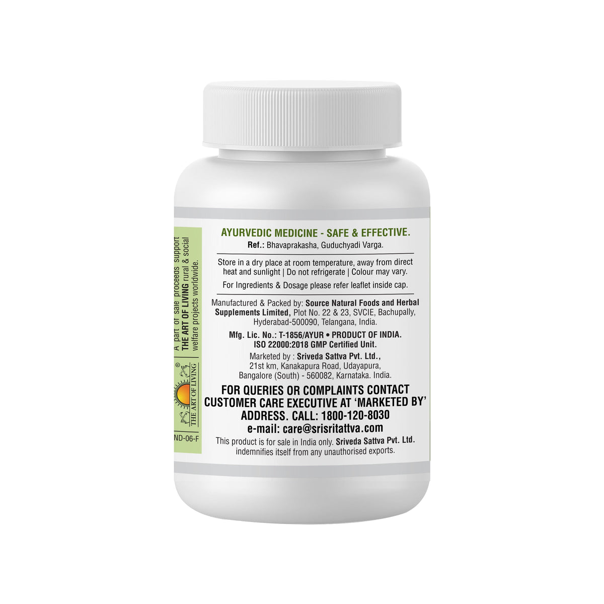 Sri Sri Tattva Shatavari - Complete Women's Care, 60 Tabs | 500 mg