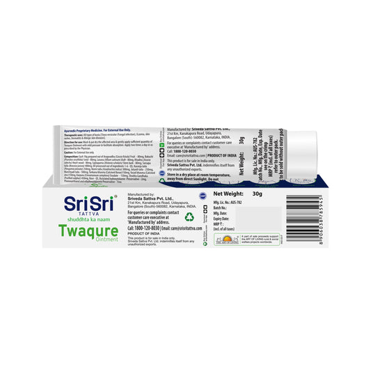 Sri Sri Tattva Twaqure Ointment - For Skin Diseases, 30 g