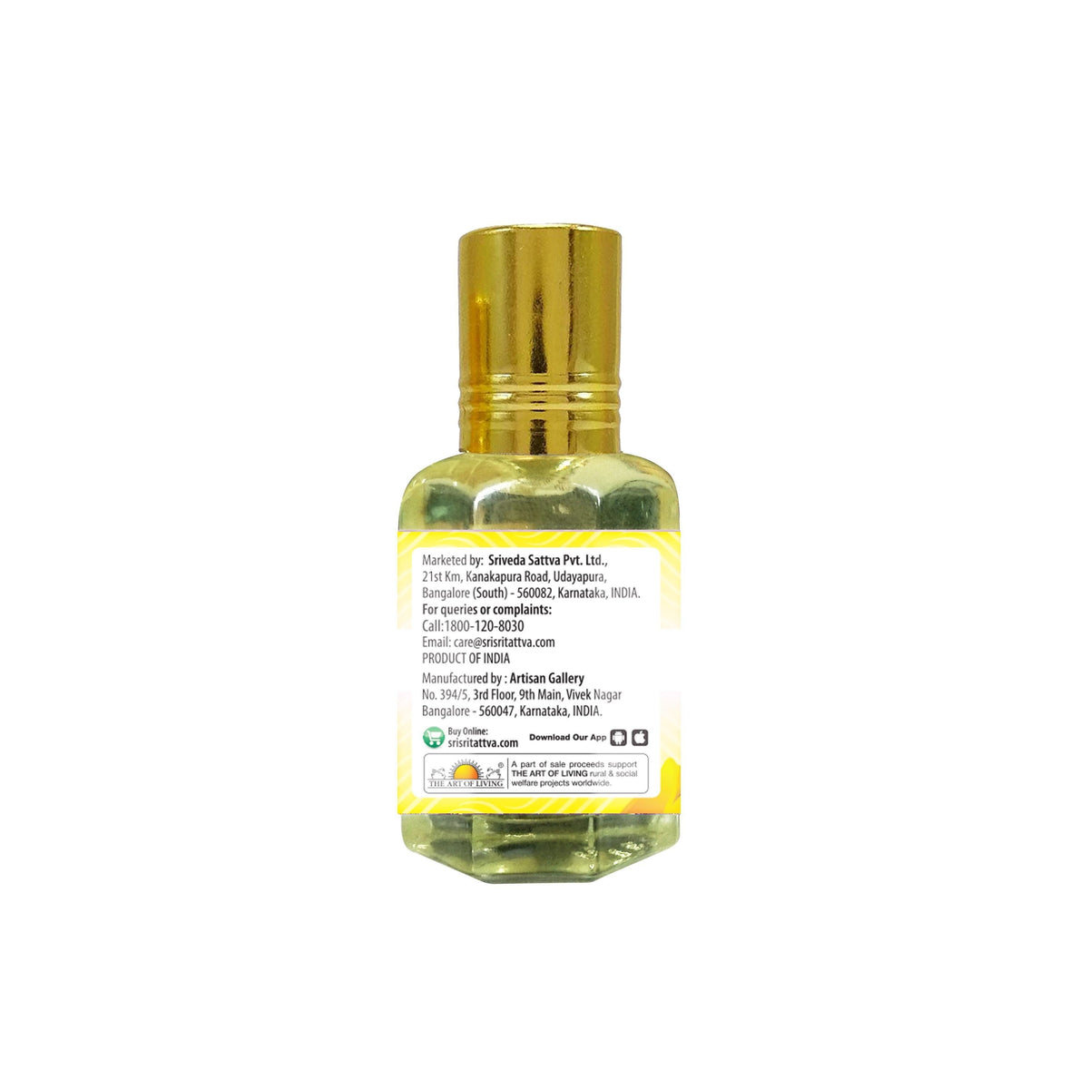 Sri Sri Tattva Aroma - Divine - Roll on Perfume, 10 ml