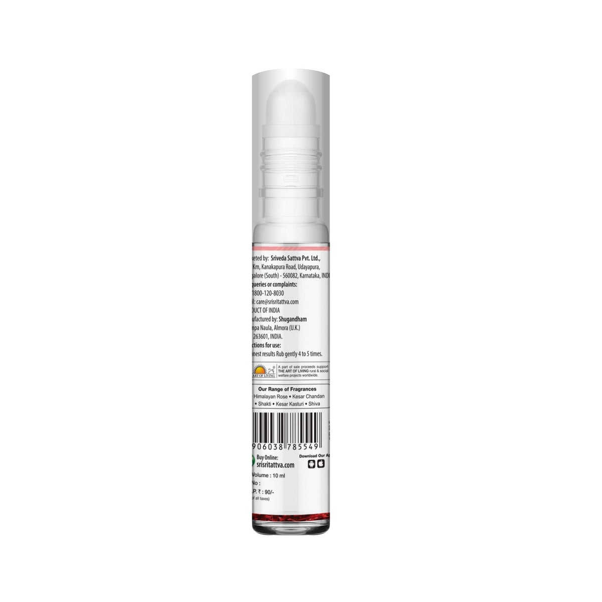 Sri Sri Tattva Roll On Perfume - Kesar Kasturi, 10 ml