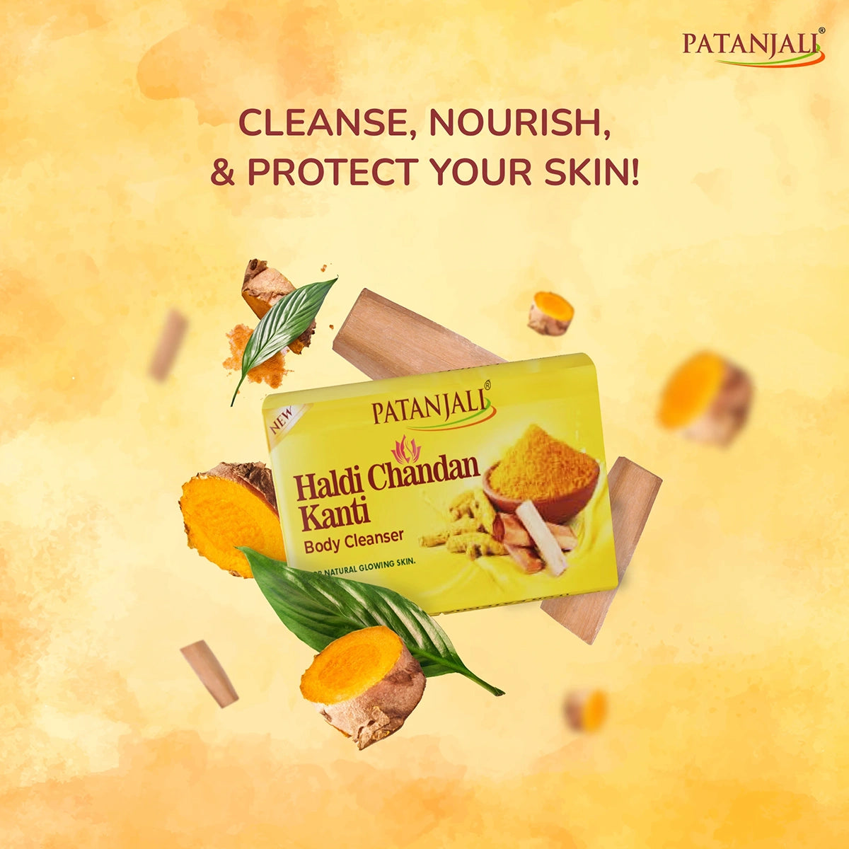 Patanjali Haldi Chandan Kanti Body Cleanser