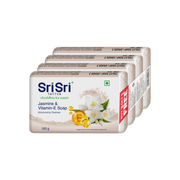 Sri Sri Tattva Jasmine & Vitamin E Soap | A Moisturising Cleanser | 100 g Each